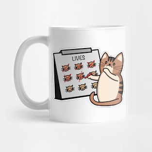 Nine Lives Cat Mug